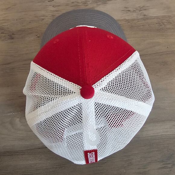 Oklahoma University Snapback Hat Cap Red Gray OU Boomer Sooners NCAA SEC Preppy - Picture 4 of 14